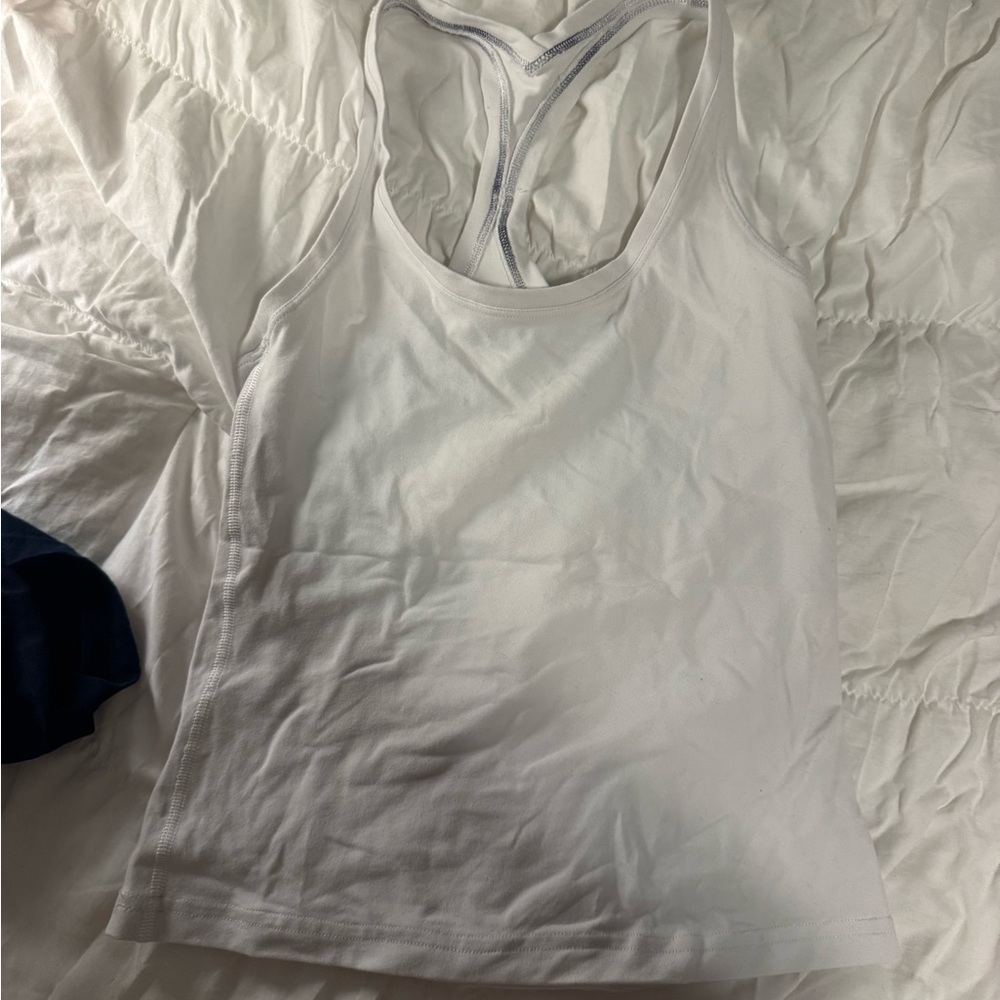 Lululemon Athletica White Tank Top